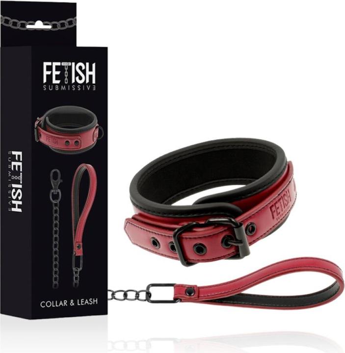 Actual product image Fetish submissive Dark Room Collar Con Cadena Con Forro De Neopreno