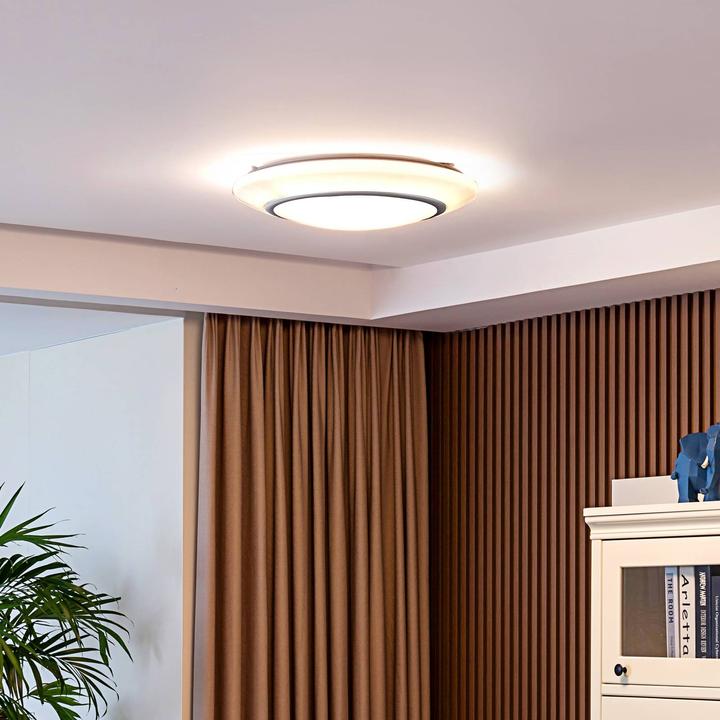 Actual product image Lindby Felecina LED ceiling light, Ø 50.5 cm, RGBW (1800 lm)