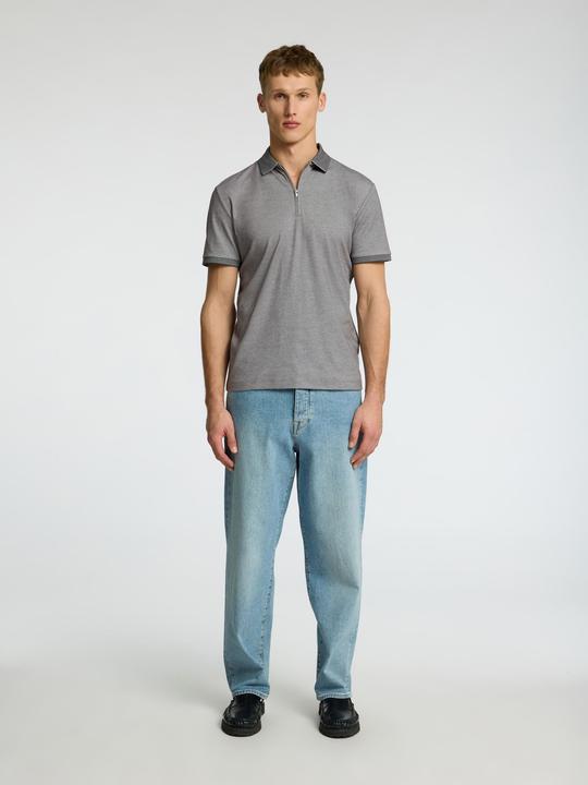 Actual product image Selected Homme Slhfave Zip Ss Polo Noos (S)