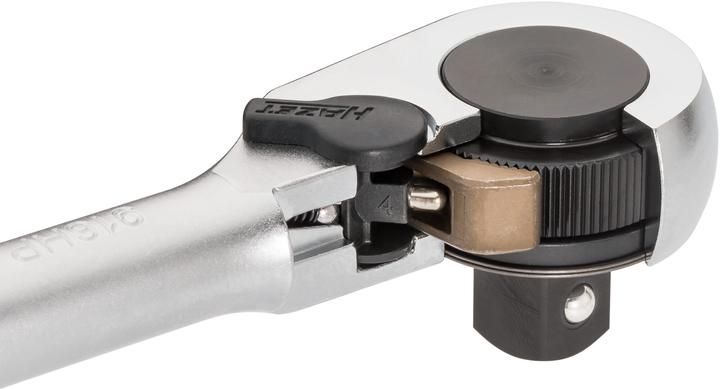 Actual product image HAZET HiPer fine-tooth reversible ratchet 916HP ∙ Square, solid 12.5 mm (1/2 inch) (1/2")