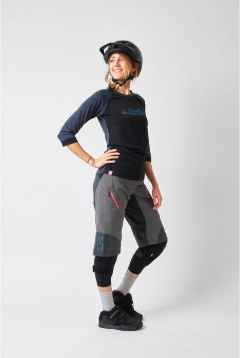 Image du produit dirtlej Trailscout Shorts Half & Half Ladies, gris/peach, XL (XL)