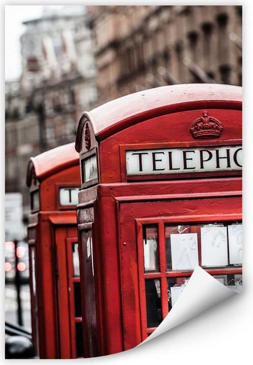 Actual product image Trenddeko British phone booth (100 x 150 cm)