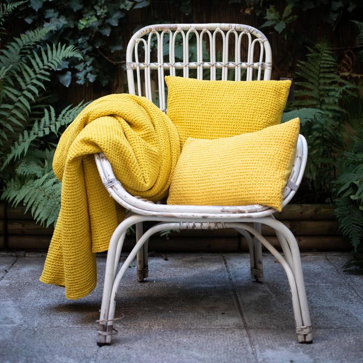 Actual product image VIVARAISE stonewashed cotton cushion maia (30 x 50 cm)