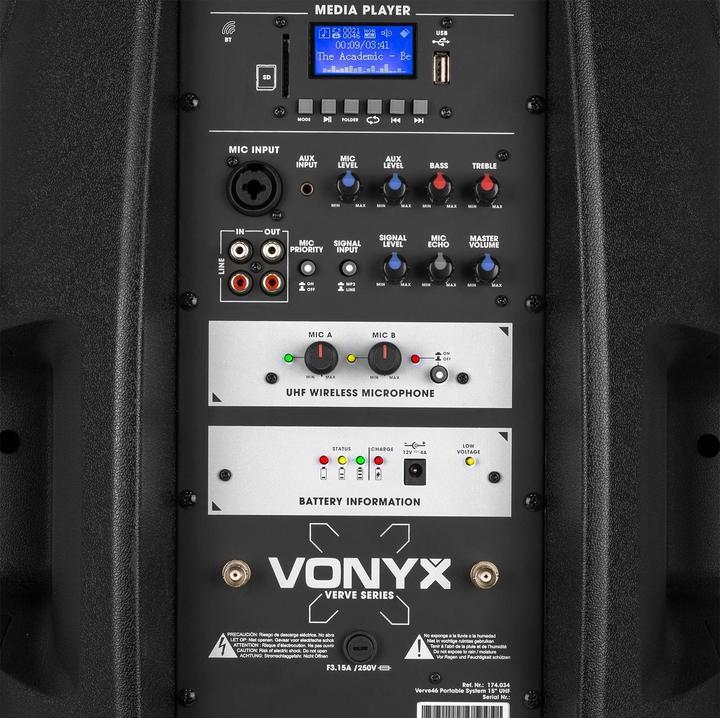 Produktbild Vonyx Verve 46 (Aktiv, 1x 1000 W)