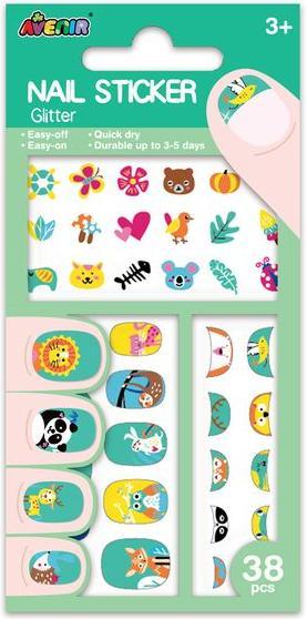 Image du produit Avenir AVE Autocollants pour ongles : Animaux