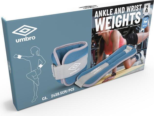 Immagine prodotto Umbro Peso da polso per caviglia 500gr 2pz (2 x 0,5 kg)