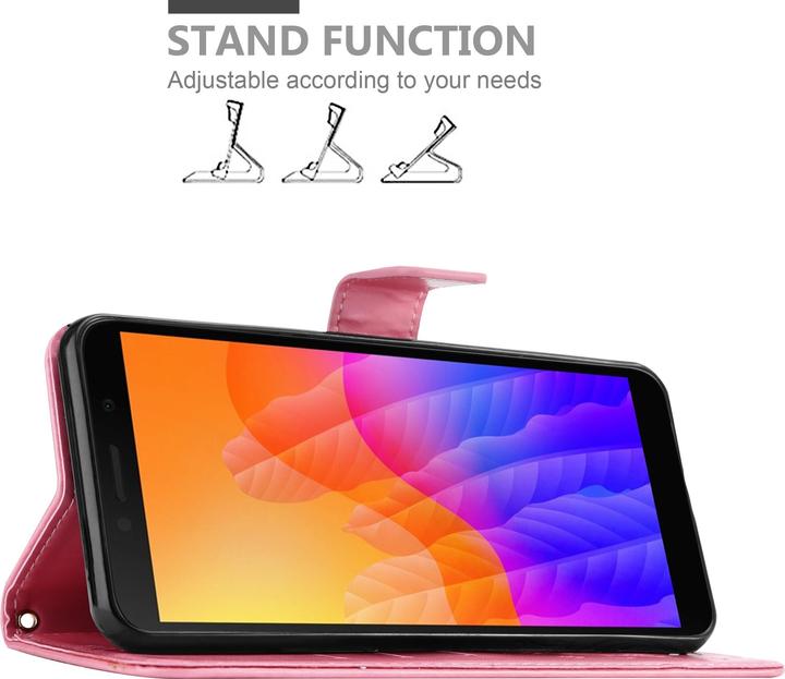 Productafbeelding Cadorabo Bloemen Boekomslag (Huawei Y5p)