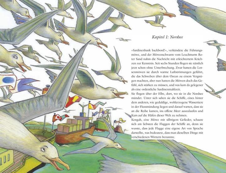 Immagine prodotto Wie Kater Zorbas der kleinen Möwe das Fliegen beibrachte (Tedesco, Willi Zurbrüggen, Sciabola Wilharm, Luis Sepúlveda, 2023)