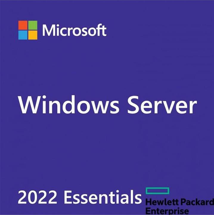 Immagine prodotto HPE OS Windows Server 2022 (10-core) Essential ROK (25 utenti, max. 1 CPU, max. RAM)