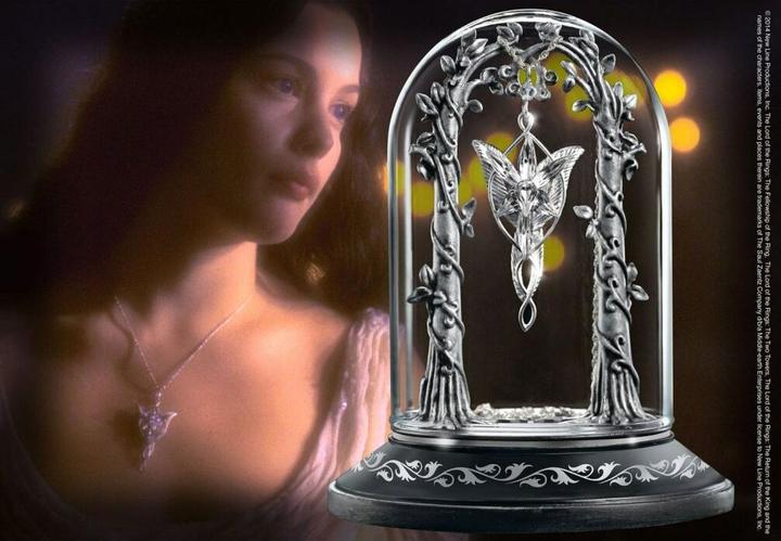 Image du produit Noble Collection Vitrine à bijoux du Seigneur des Anneaux pour l'étoile du soir d'Arwen (Étain, Verre, Bois)