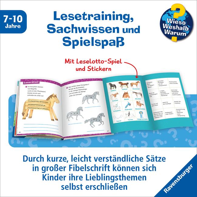 Produktbild Ravensburger Kinder-Sachbuch WWW Erstleser: Pferde – Band 6 (Deutsch, Silke Voigt, Carola von Kessel, 2022)