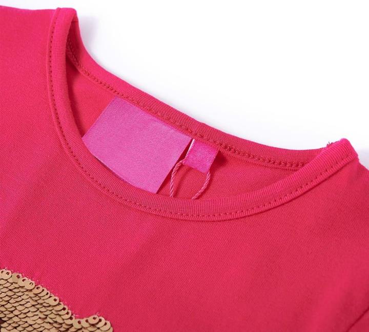 Produktbild VidaXL Kinder-Langarmshirt Knallrosa 92,Material: 95 % Baumwolle. 5 (92)