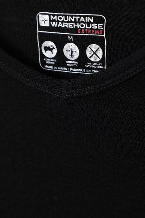 Actual product image Mountain Warehouse Mens Merino Wool V Neck Base Layer Top (XXS)