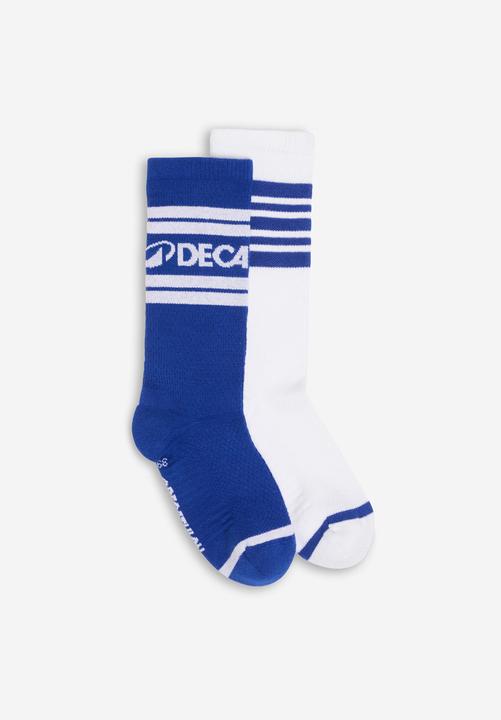 Immagine prodotto Decathlon Socken Mid 2er-Pack - blau/weiss (43, 46)