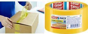 Actual product image tesa tesapack packing tape SECURE & STRONG with sealing effect (50 mm)