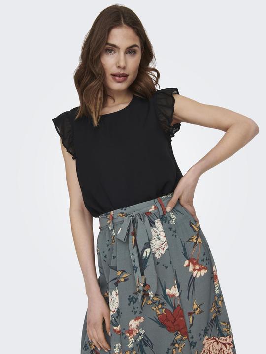Produktbild Only Rüschen- Oberteil mit kurzen Ärmeln (XL)