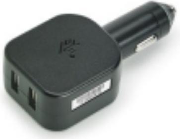 Zebra Cigarette Lighter Adapter 5 V 2 5 A Two Type-A USB Connections.