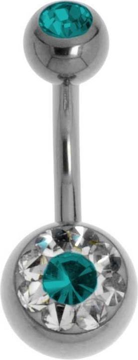Produktbild Bijouteria Bauchpiercing (Titan, Swarovski Kristall)