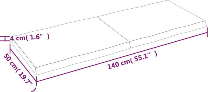 Image du produit VidaXL Aneta (140 x 4 x 50 cm)