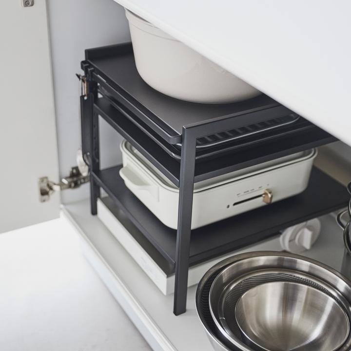 Actual product image Yamazaki 3-tier under-sink organiser TOWER