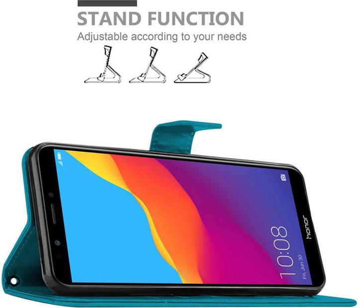 Image du produit Cadorabo Couverture du livre de fleurs (Huawei Y7 (2018))