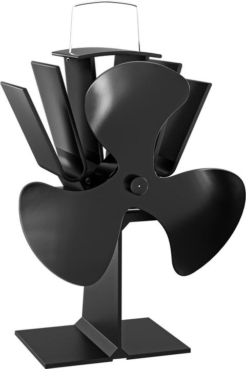Produktbild Wiltec Kaminofen Ventilator stromlos 3 Blatt Kaminventilator Ofenventilator