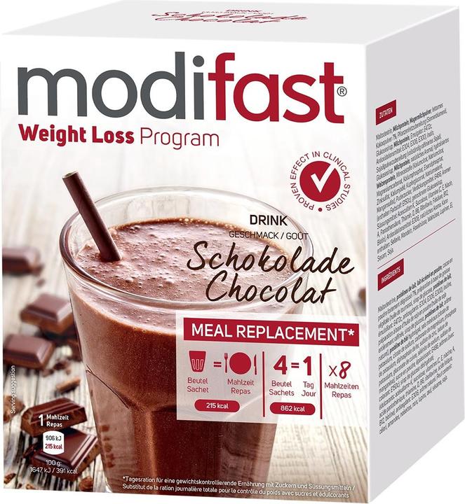 Actual product image Modifast Drink chocolate (8 Piece, Beutel, 440 g)