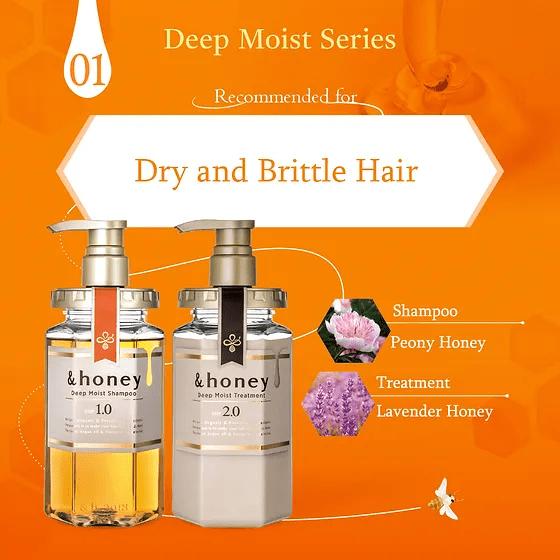 Actual product image &honey Honey Deep Moist (440 ml, Liquid shampoo)