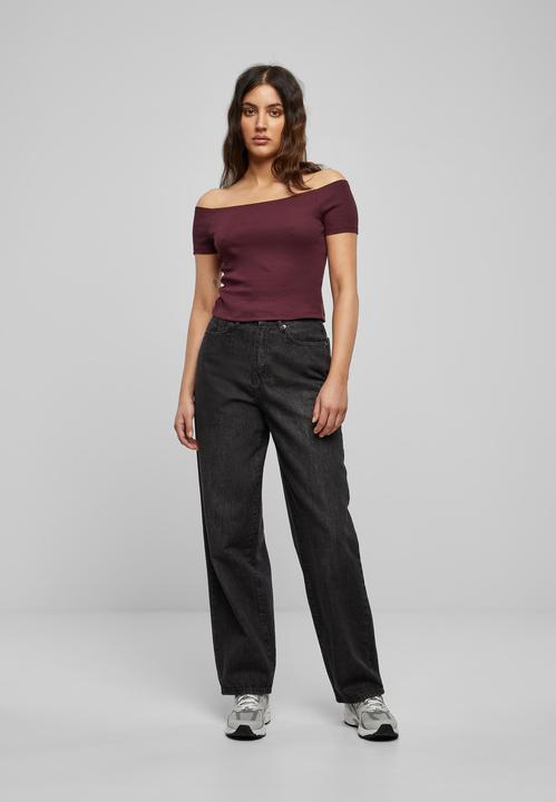 Produktbild Urban Classics Ladies Off Shoulder Rib Tee (S)