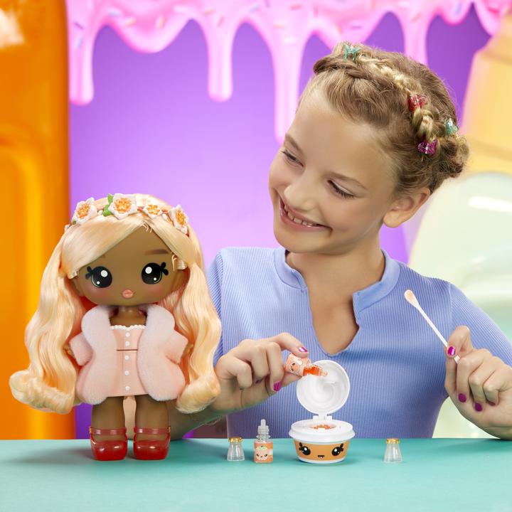 Actual product image MGA Yummiland large doll + lip gloss animal - Piper Peach