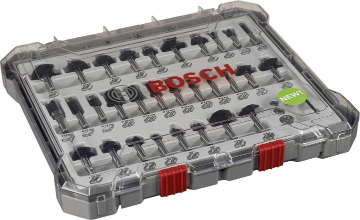 Immagine prodotto Bosch Professional Zubehör Set di bave a mano libera. Gambo da 8 mm. 30 pezzi