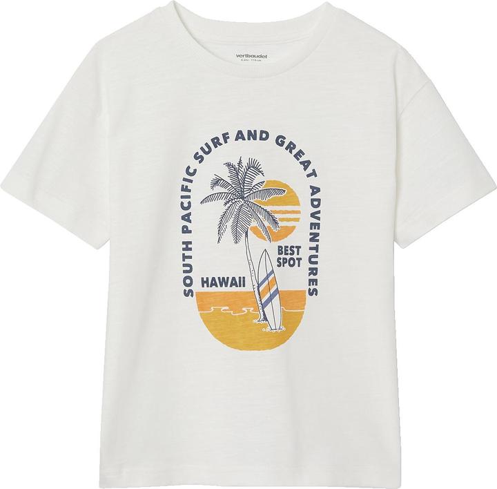 Vertbaudet Jungen T-Shirt mit grafischem Print, Recycling-Baumwolle