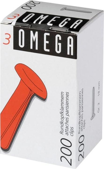 Produktbild Omega Rundkopfklammern (200 x)