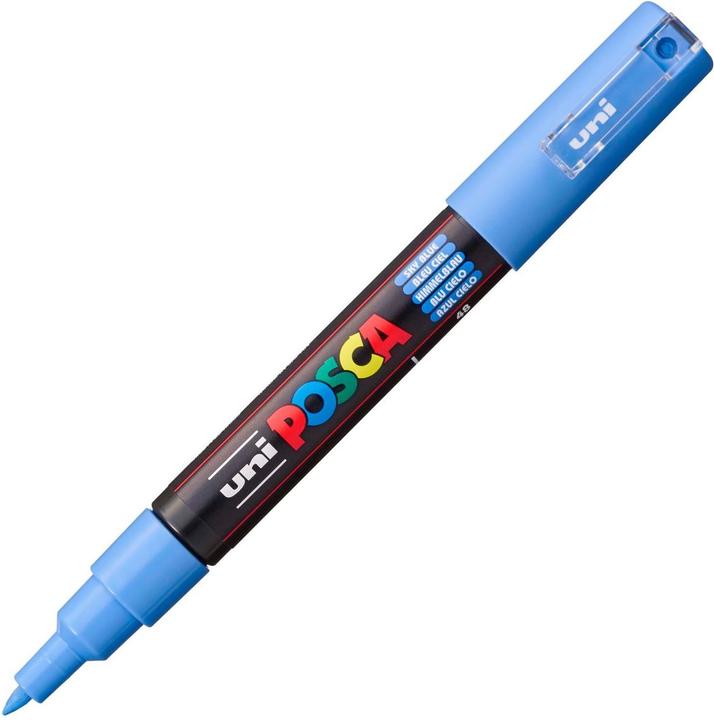 Actual product image Posca Marker PC-1M round tip (Sky blue, 0.70 mm, 1 x)