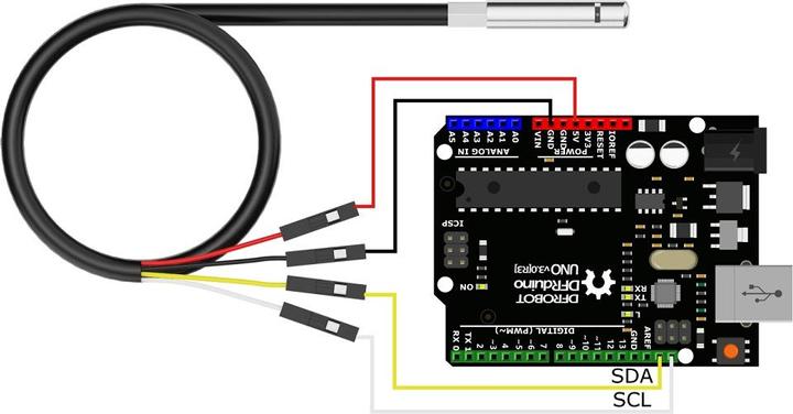 Actual product image DFRobot I2C CHT8305C Temperature and Humidity Sensor