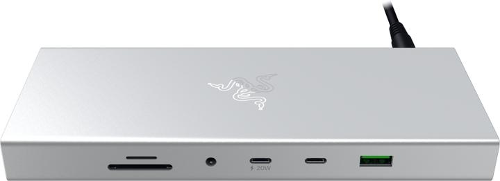 Image du produit Razer NB Acc Dock USB-C 4 Mercury (RC21-02280200-R3EK) (USB-C, 14 Ports)