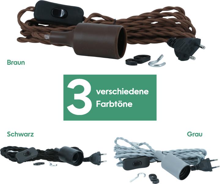 Actual product image Parus by Venso E27 lamp holder with 4m cable, improved photosynthesis and higher chlorophyll formati (LED)