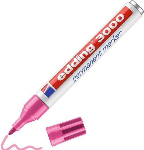Produktbild Edding Permanent Marker 3000 (Rosa, 3 mm, 1 x)