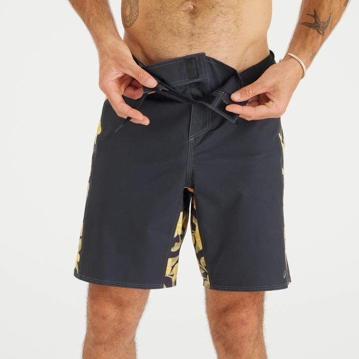 Produktbild Olaian Boardshorts Surfen Herren lang 500 Arch Spring 19" schwarz (38)