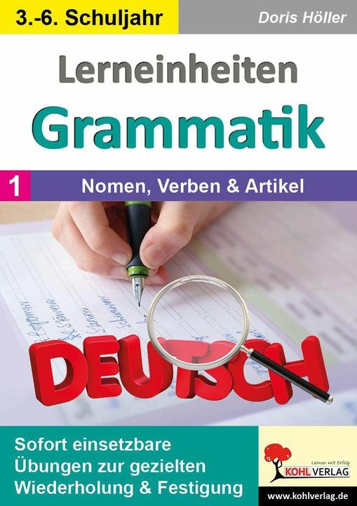 Produktbild Lerneinheiten Grammatik / Band 1: Nomen, Verben & Artikel (Deutsch, Doris Höller, Michael Junga, 2024)