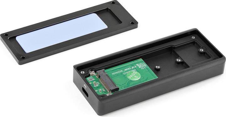 Actual product image StarTech .com M2E1BRU31C M.2 NVMe PCIe SSD Enclosure (IP67, rugged, USB 3.1 Gen 2 (10 Gbps) USB-C) (M.2)