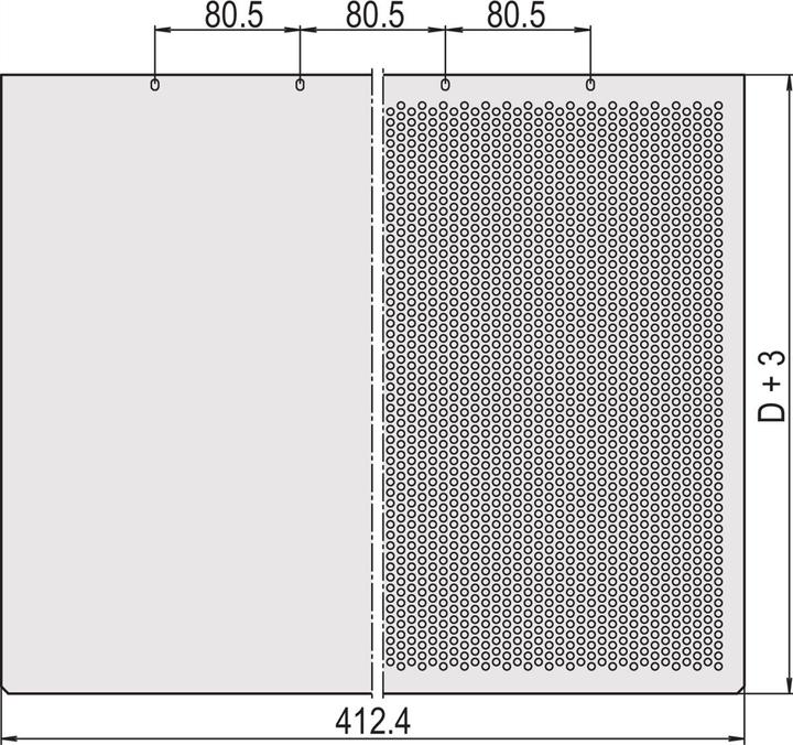 Actual product image Schroff Cover Plates - Cover Plate 280t Perforated