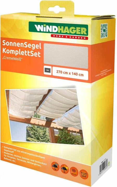 Produktbild Windhager Seilspannmarkiese Set (270 x 140 cm)