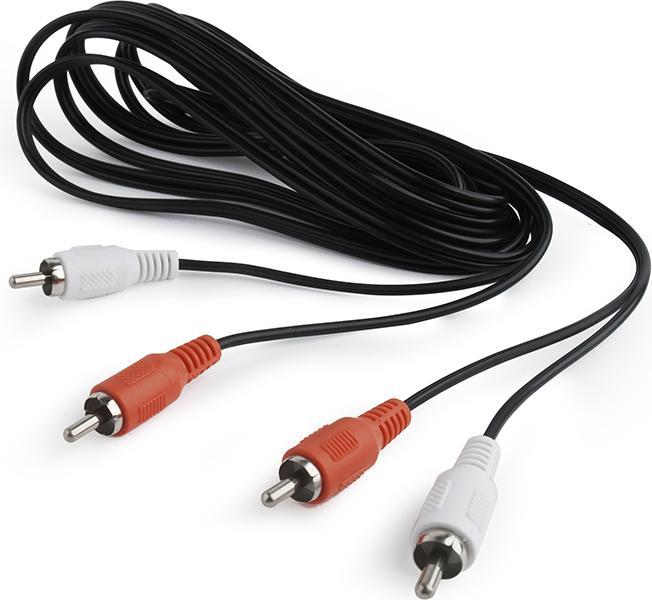 Productafbeelding Cablexpert CCA-2R2R-6 Audiokabel 1,8 m 2 x RCA Zwart (1.80 m)