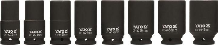 Image du produit Yato NASADKI UDAROWE DŁUGIE 3/4" 8 elem. 22-41mm 1155 (3/4")