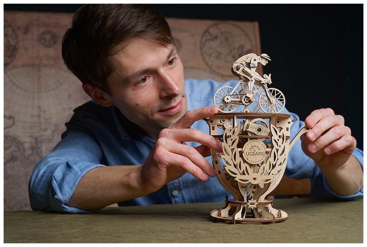 Actual product image Ugears Automaton Cyclist