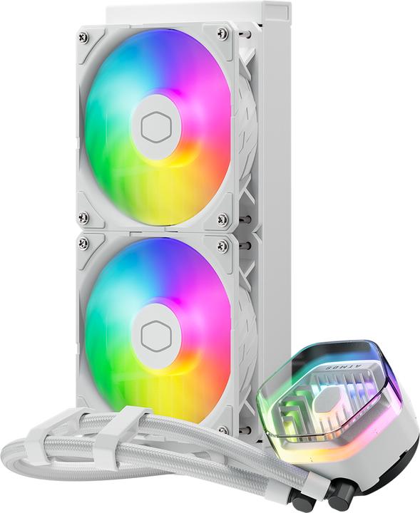 Immagine prodotto Cooler Master MLX-D24M-A25PZ-RW MasterLiquid 240 Atmos ARGB, 4 pin, 2x 120mm, 690-2500 RPM