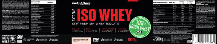 Actual product image Body Attack Extreme Iso Whey Professional (Banana, 1 pcs., 1800 g)
