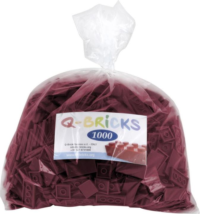 Image du produit Q-Bricks Blocs de construction Carreaux rouge-brun