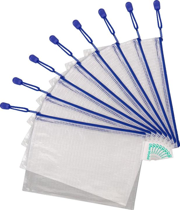 Produktbild Tarifold Reissverschlusstasche, a5, blau, 8er-Pack (A5, 8 x)